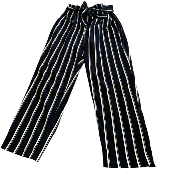H&M Striped navy and White Women's Pants - Picture 1 of 4